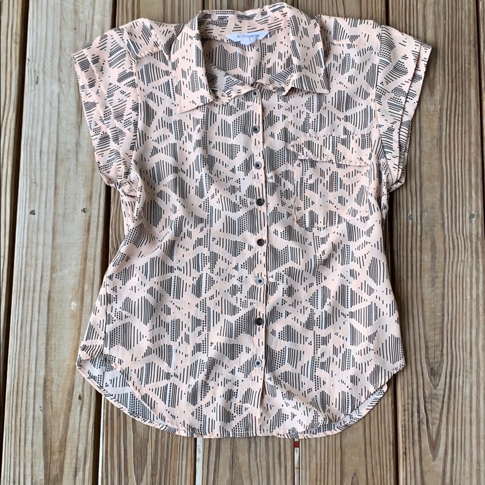BCBG capped sleeve top.